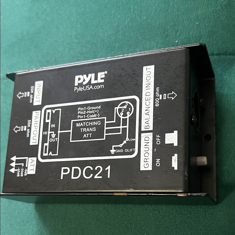 Pyle PDC21 Passive Direct Box - Black - Picture 2 of 7